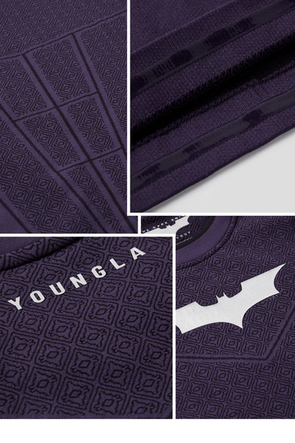 8004 - Batman Compression Longsleeves - Purple Limited Edition