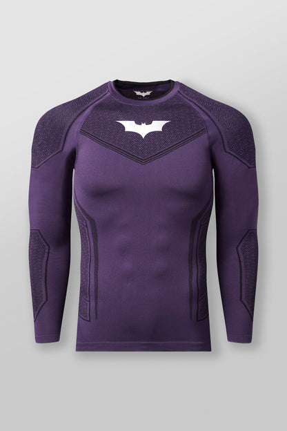 8004 - Batman Compression Longsleeves - Purple Limited Edition