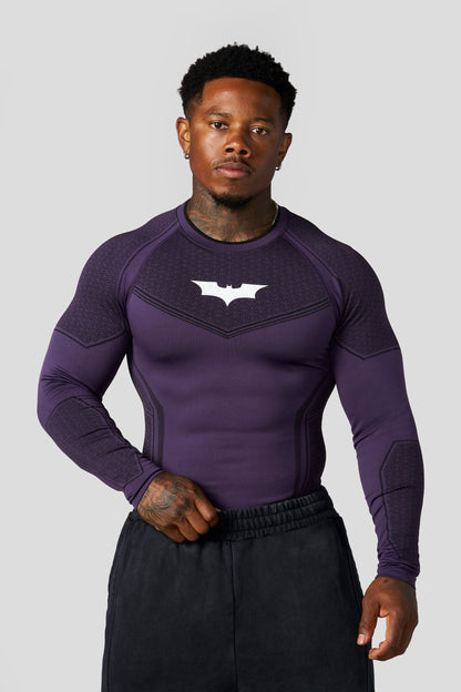 8004 - Batman Compression Longsleeves - Purple Limited Edition