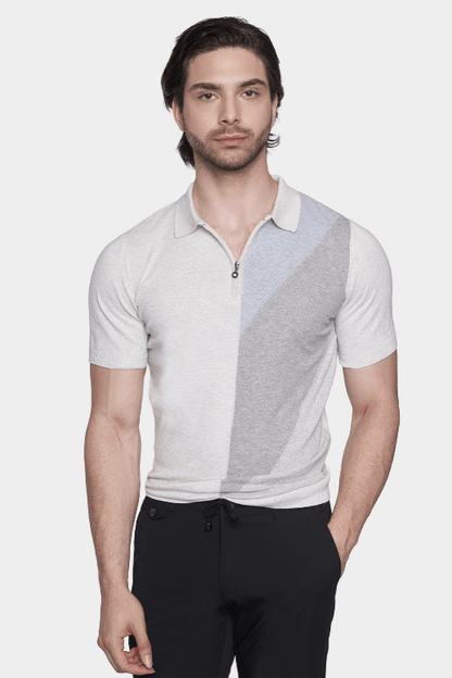The Mercerized Cotton Polo (Blued Gray)