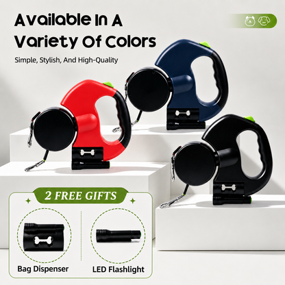 DuoLeash™ — Dual Retractable Dog Leash for 2 Dogs