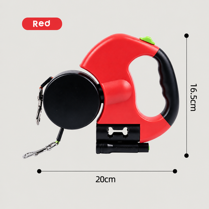 DuoLeash™ — Dual Retractable Dog Leash for 2 Dogs