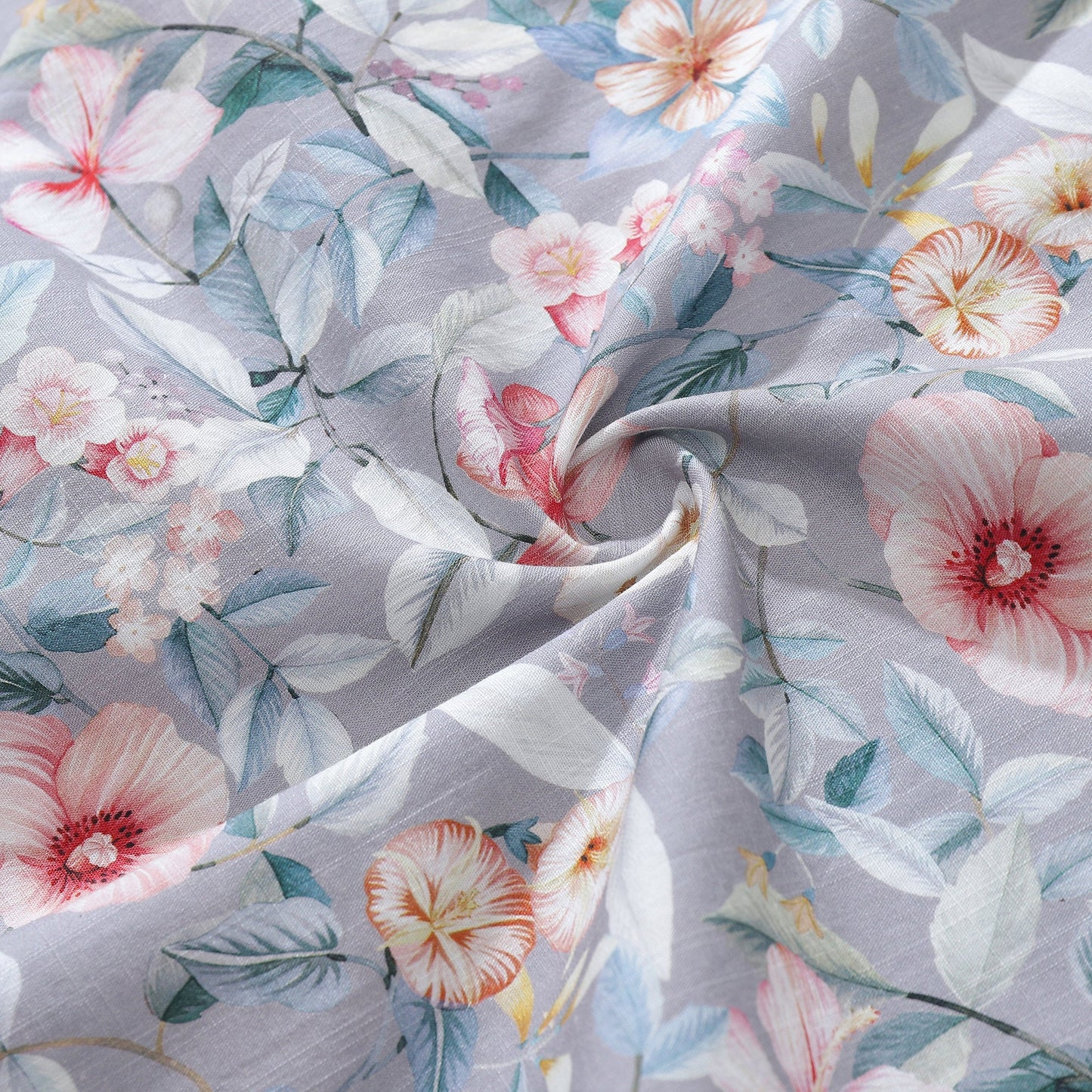 Hawaiian Shirt For Men Sea of Flowers Shirt Camp Collar 100% Cotton