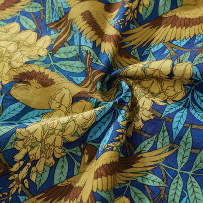 Hawaiian Shirts For Men Maurice Pillard Verneuil Birds and Wisteria Designer Shirt Short Sleeve