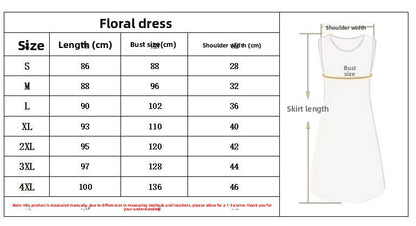 Casual Women's Digital Printed Beach Dress
