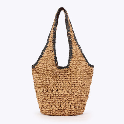 Woven Bag – Casual Beach Vacation Tote, Daily Versatile Commuter Purse, Unique Women's Accessory