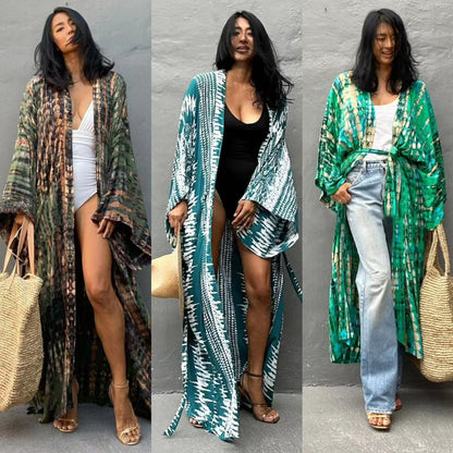 Beach Cover-Up Kimono ¨C Women¡¯s Bikini Outerwear, Vacation Sarong Swimsuit Dress