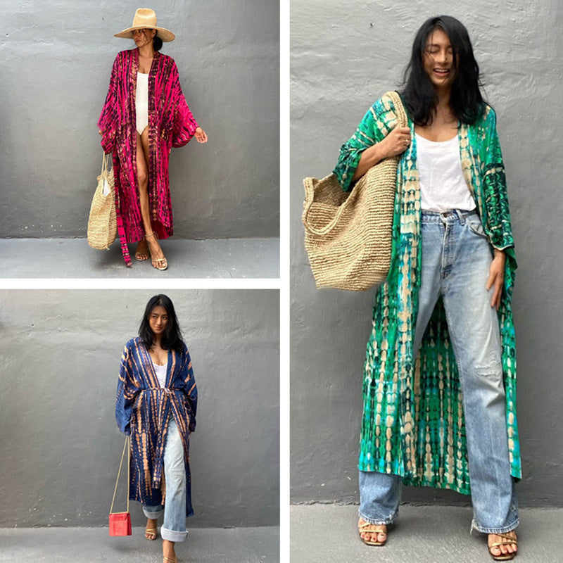 Beach Cover-Up Kimono ¨C Women¡¯s Bikini Outerwear, Vacation Sarong Swimsuit Dress