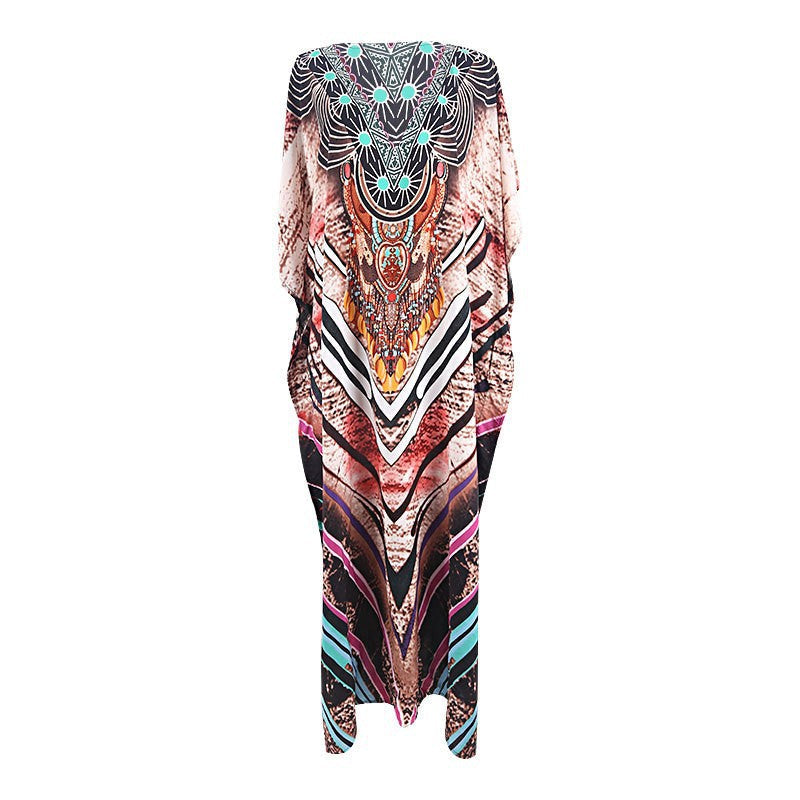 Rayon Engineered-Print Beach Robe ¨C Vacation Bikini Cover-Up, Women¡¯s Swimsuit Outerwear