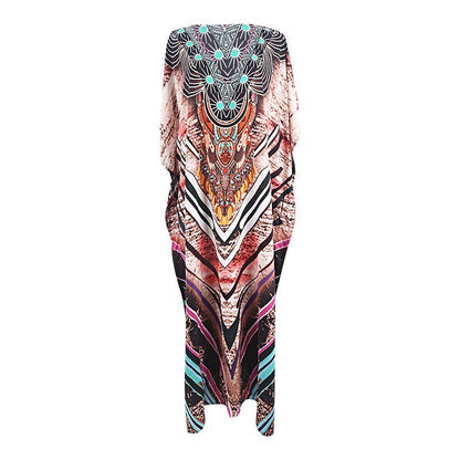 Rayon Engineered-Print Beach Robe ¨C Vacation Bikini Cover-Up, Women¡¯s Swimsuit Outerwear