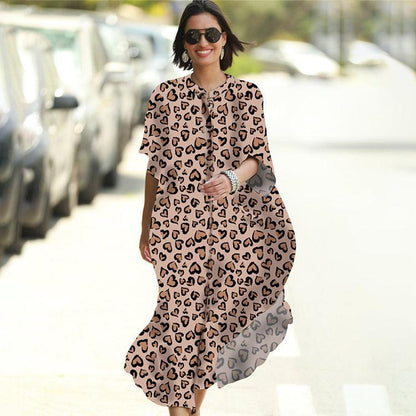 Black & Brown Striped Beach Robe ¨C Sexy Single-Breasted Bikini Cover-Up, Vacation Kimono