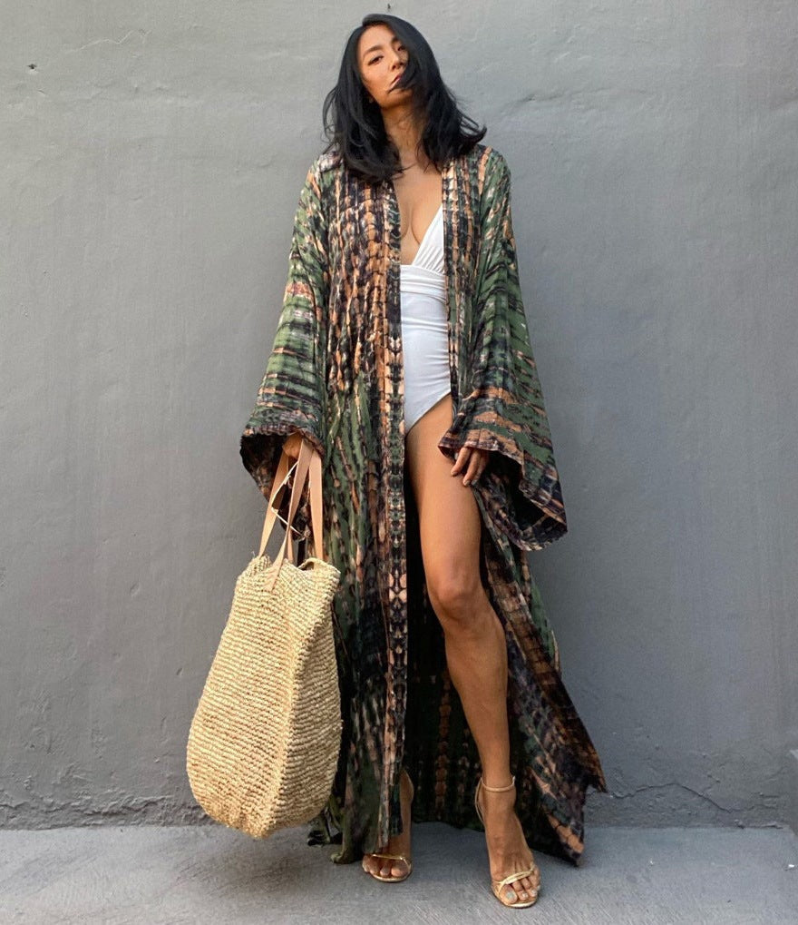 Beach Cover-Up Kimono ¨C Women¡¯s Bikini Outerwear, Vacation Sarong Swimsuit Dress