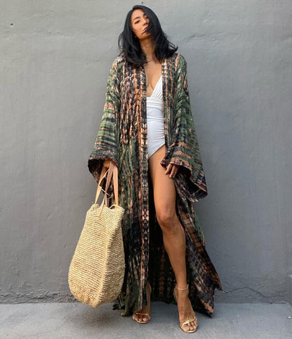 Beach Cover-Up Kimono ¨C Women¡¯s Bikini Outerwear, Vacation Sarong Swimsuit Dress