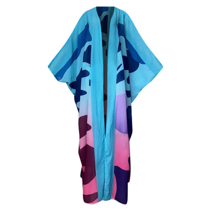 Painted Breeze Sheer Cover Up Kimono