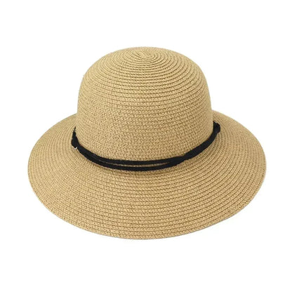 Fashion Korean Version Women's Beach Summer Sun Hat Travel Breathable Beach Sunshade Sun Hat Dome Basin Hat
