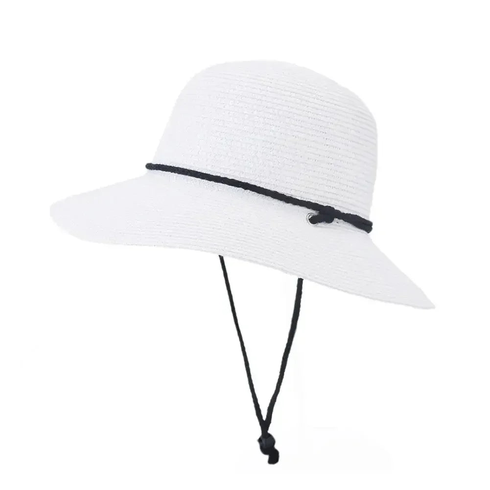 Fashion Korean Version Women's Beach Summer Sun Hat Travel Breathable Beach Sunshade Sun Hat Dome Basin Hat