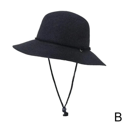 Fashion Korean Version Women's Beach Summer Sun Hat Travel Breathable Beach Sunshade Sun Hat Dome Basin Hat