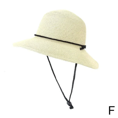 Fashion Korean Version Women's Beach Summer Sun Hat Travel Breathable Beach Sunshade Sun Hat Dome Basin Hat