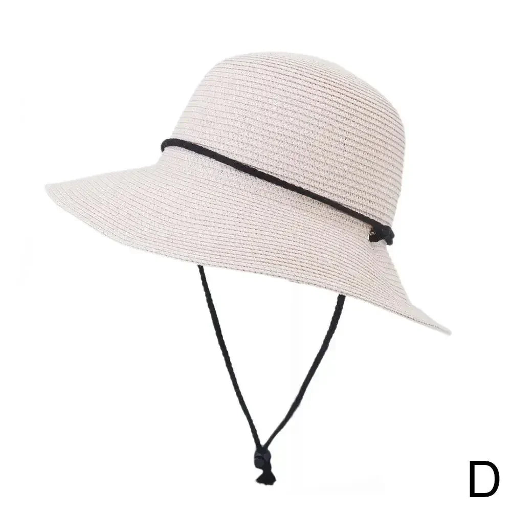Fashion Korean Version Women's Beach Summer Sun Hat Travel Breathable Beach Sunshade Sun Hat Dome Basin Hat