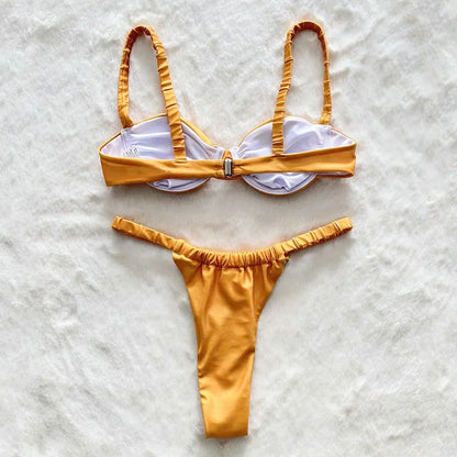 Golden Girl two piece swimsuit
