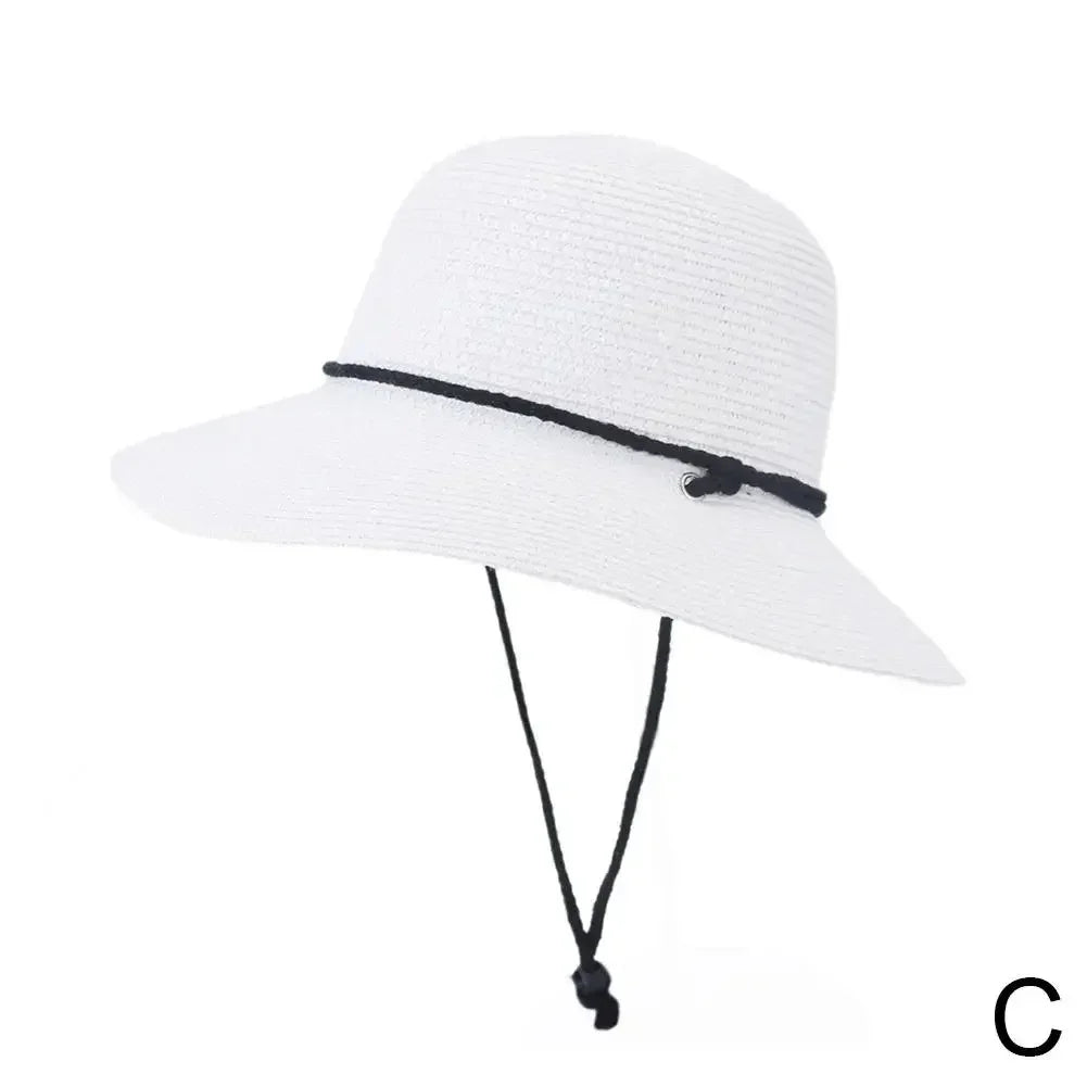 Fashion Korean Version Women's Beach Summer Sun Hat Travel Breathable Beach Sunshade Sun Hat Dome Basin Hat