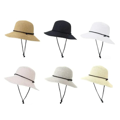 Fashion Korean Version Women's Beach Summer Sun Hat Travel Breathable Beach Sunshade Sun Hat Dome Basin Hat