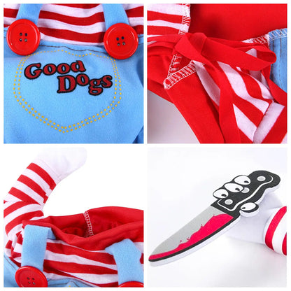 🎃 Funny Chucky Halloween Pet Costume