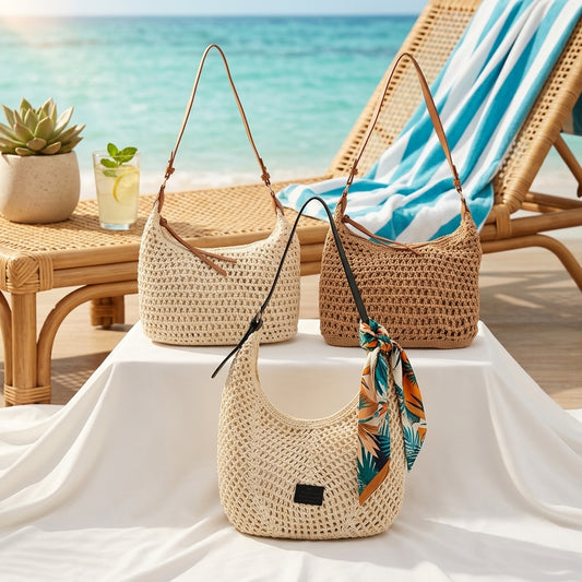 Versatile Casual Vacation Beach Bag - Fashion Shoulder Crossbody Purse
