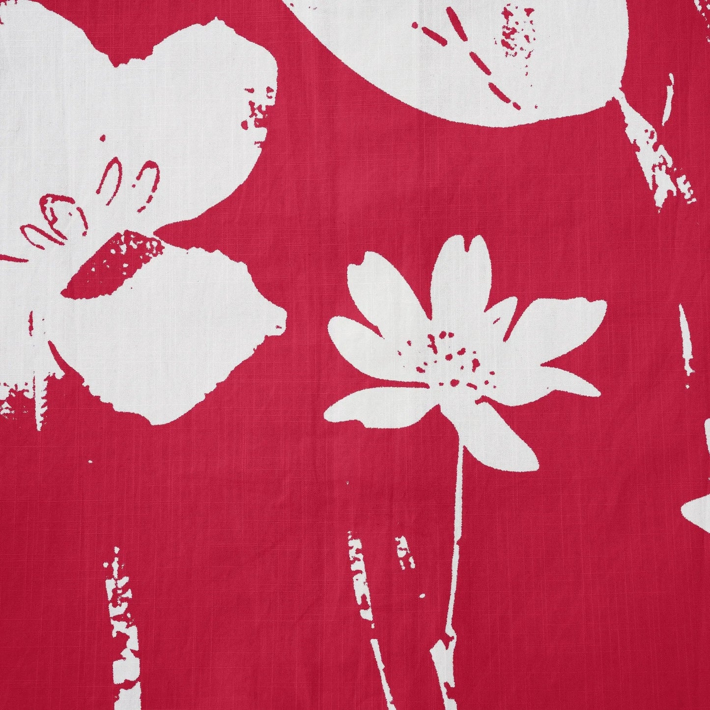 LeosWare® Flower Men's Hawaiian Shirt Short Sleeve Button-up 100% Cotton Red Aloha Red Earth Aroma