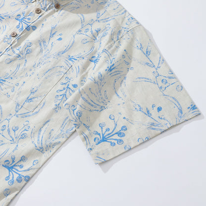 Hawaiian Shirt For Men The Transylvanian Estate Button-down Shirt Short Sleeve 100% Cotton Shirt