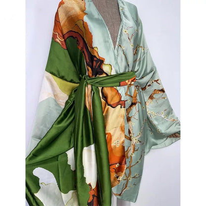 Women's Short Kimono Robe – All Inclusive Beach Cover Up