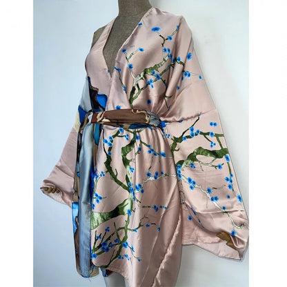 Women's Short Kimono Robe – All Inclusive Beach Cover Up