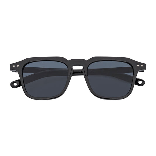 MISSONI - Keyhole Bridge Square Horn Rimmed Black Sunglasses Smoke Lens