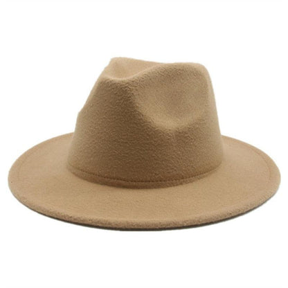 Modern Hats For Women Fedoras Winter Women Hats Simple Classic Hat Wedding Lady Retro Wide Brim Floppy Hat Men Fedora Hat Fashionable Classic Wide Brim Hat For Summer Dress Hats