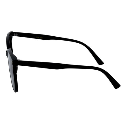 KATIE - Womens Polarized Oversize Square Cat-Eye Sunglasses Black Smoke