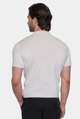 The Mercerized Cotton Polo (Blued Gray)
