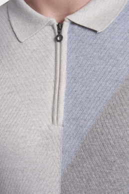 The Mercerized Cotton Polo (Blued Gray)