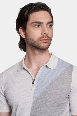 The Mercerized Cotton Polo (Blued Gray)