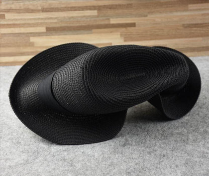 Summer Outdoor Men Large Size Hats Lady Beach Wide Brim Straw Hat Unisex Luxury Straw Hat Classic Mens Dress Hats Party Accessories